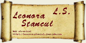 Leonora Stančul vizit kartica